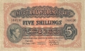 East Africa 5 Shillings,  1. 7.1941